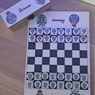 Jogo das Damas Clubes Personalizado