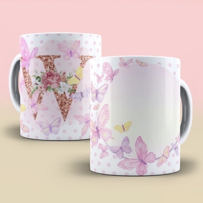 Caneca Alfabeto Borboleta