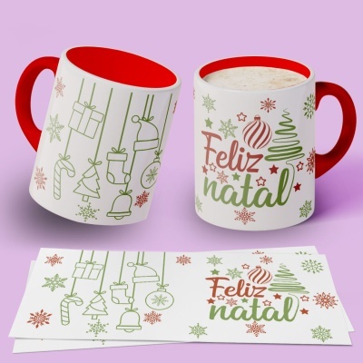 Caneca Natal Clean
