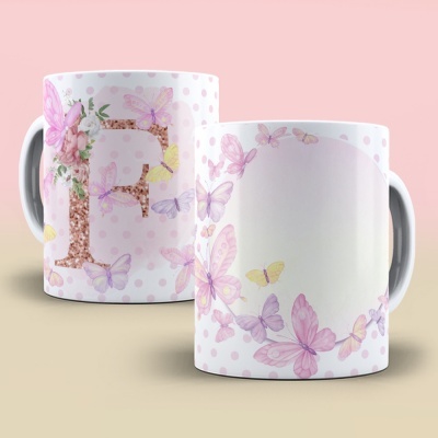Caneca Alfabeto Borboleta