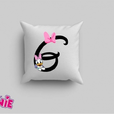 Capa de Almofada Alfabeto Disney Inicial Menina