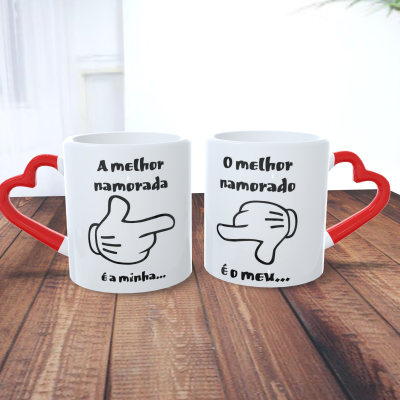 Par de Canecas Namorados Casais