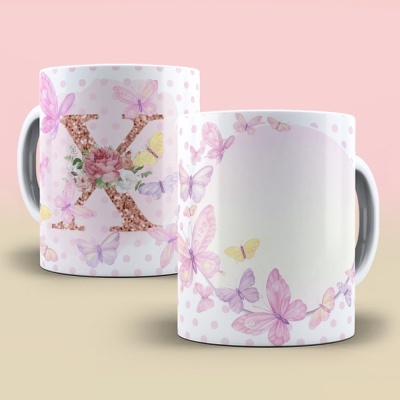 Caneca Alfabeto Borboleta