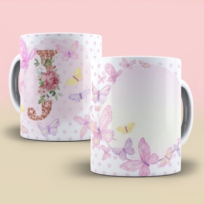 Caneca Alfabeto Borboleta
