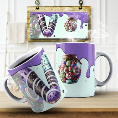Caneca Alfabeto Doces