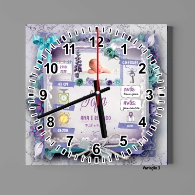 Relógio de Parede em MDF Nascimento