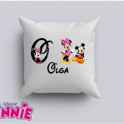 Capa de Almofada Personalizada Alfabeto Disney Menina