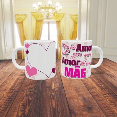 Caneca Dia da Mãe C/ Fotos - 5 Imagens