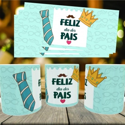 Caneca Feliz Dia do Pai - 12 Imagens