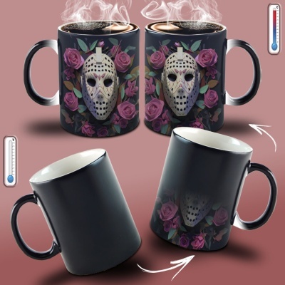 Caneca Terror Imagem  3D - Sexta-feira 13 - Jason