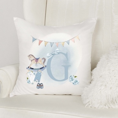 Capa de Almofada Alfabeto Menino Personalizado