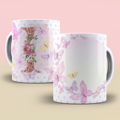 Caneca Alfabeto Borboleta