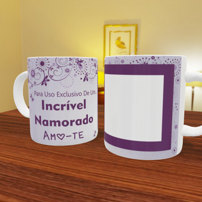 Caneca Namorados Com Foto - 18 Temas