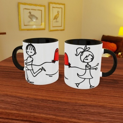 Par de Canecas "Balões Namorados"