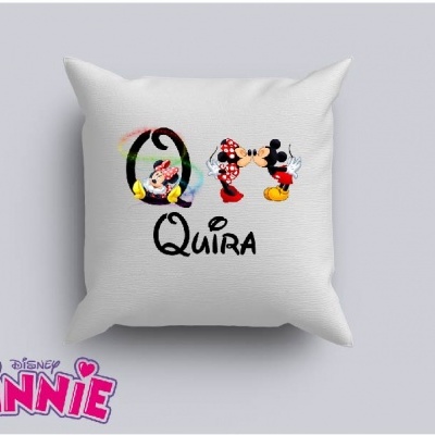 Capa de Almofada Personalizada Alfabeto Disney Menina