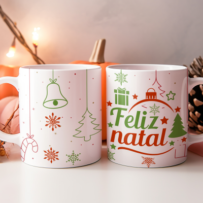 Caneca Natal Clean