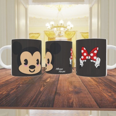 Canecas Mickey e Minnie - 24 Imagens