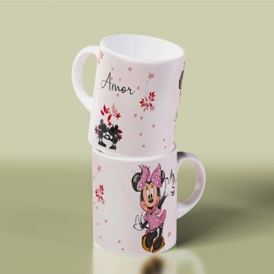 Canecas Coleção Love Minnie e Mickey