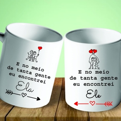 Par de Canecas Namorados Casais