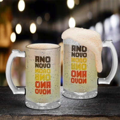 Caneca de Cerveja Ano Novo