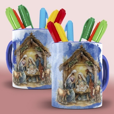 Caneca Presépio de Natal