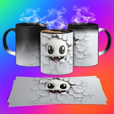 Caneca Halloween Imagem  3D