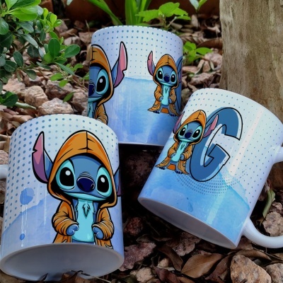 Caneca Alfabeto Stitch