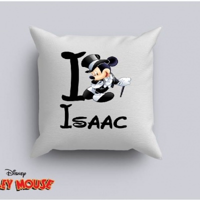 Capa de Almofada Personalizada Alfabeto Disney Inicial Menino