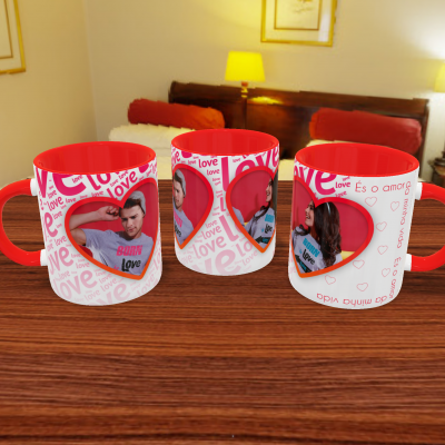 Canecas Namorados Texto e Fotos - 12 Temas