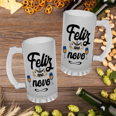 Caneca de Cerveja Ano Novo