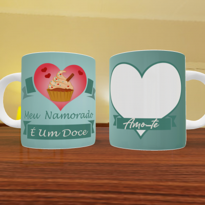 Caneca Namorados Com Foto - 18 Temas
