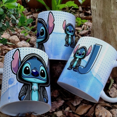 Caneca Alfabeto Stitch