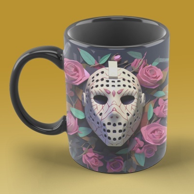 Caneca Terror Imagem  3D - Sexta-feira 13 - Jason