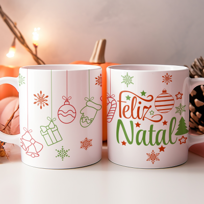 Caneca Natal Clean