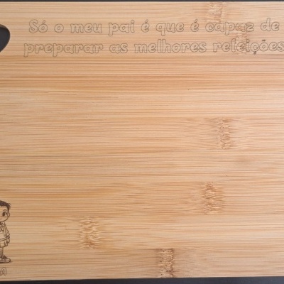 Tábua de Cozinha Personalizada com Cartoon da sua Foto