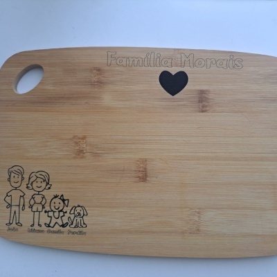 Tábua de Cozinha Personalizada Família...