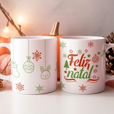 Caneca Natal Clean