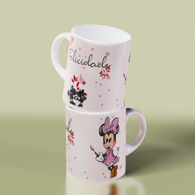 Canecas Coleção Love Minnie e Mickey