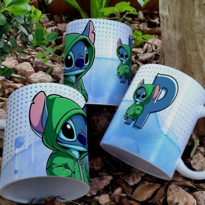 Caneca Alfabeto Stitch
