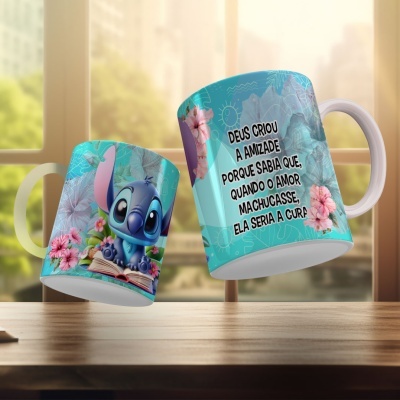 Canecas Stitch Frases