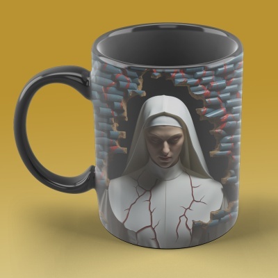 Caneca Terror Imagem  3D - A Freira