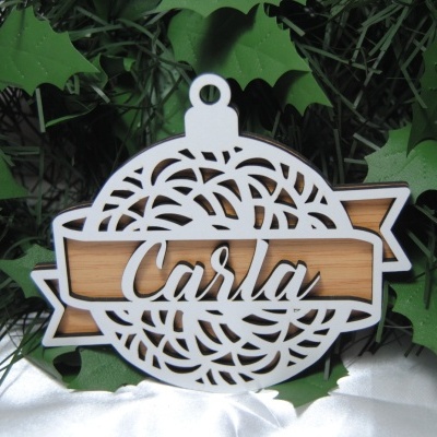 Bolas de Natal 2 Camadas Personalizadas