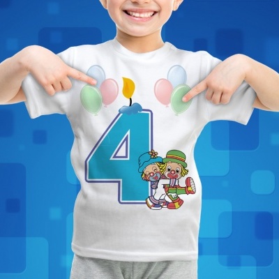 T-shirt Aniversário  Criança
