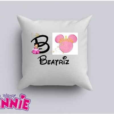 Capa de Almofada Personalizada Alfabeto Disney Menina