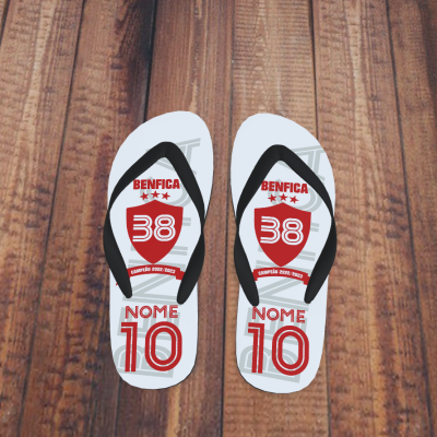Chinelos Benfica Campeão 2022/2023 Personalizado