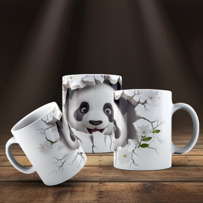 Caneca Animais Fofinhos Imagem 3D