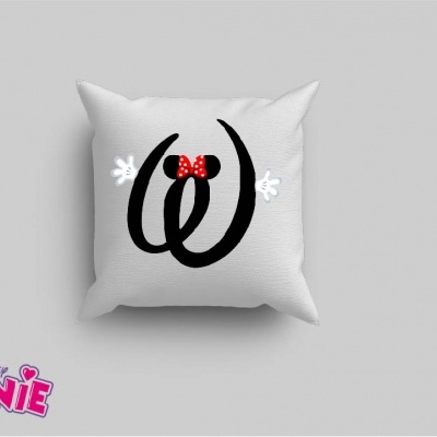 Capa de Almofada Alfabeto Disney Inicial Menina