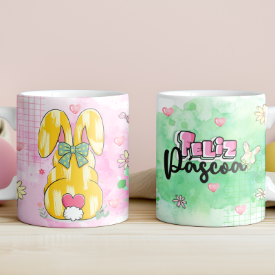 Caneca Páscoa Aquarela