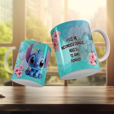 Canecas Stitch Frases