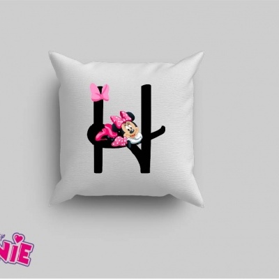 Capa de Almofada Alfabeto Disney Inicial Menina